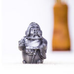 Buddha Stones Handmade Literary Military God of Wealth Iron Powder Rust Cast Resin Statue Home Decoration Decorations BS 16