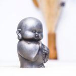 Buddha Stones Handmade Little Monk Iron Powder Rust Cast Resin Statue Home Decoration Decorations BS 21