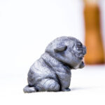 Buddha Stones Handmade Mini Roaring Tiger Iron Powder Rust Cast Resin Statue Home Decoration Decorations BS 20