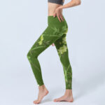 Buddha Stones Magpie Flowers Branches Print Gym Leggings Women's Yoga Pants - image 3