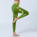 Buddha Stones Magpie Flowers Branches Print Gym Leggings Women's Yoga Pants - image 4