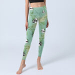 Buddha Stones Bamboo Panda Print Gym Leggings Women's Yoga Pants - image 6