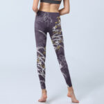 Buddha Stones Orchid Flower Roses Gym Leggings Women's Yoga Pants - image 7