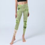 Buddha Stones Green Grapes Pink Roses Gym Leggings Women's Yoga Pants - image 6