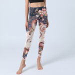 Buddha Stones Fox Cherry Blossoms Gym Leggings Women's Yoga Pants - image 6