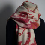 Buddha Stones Tibetan Red Flower Print Shawl Fall Winter Soft Warm Scarf Wrap Tibetan Shawl BS 5