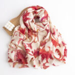 Buddha Stones Tibetan Red Flower Print Shawl Fall Winter Soft Warm Scarf Wrap Tibetan Shawl BS 1