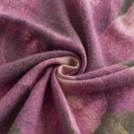 Buddha Stones Tibetan Shawl Artistic Style Hibiscus Syriacus Print Fall Winter Cozy Warm Scarf Wrap Tibetan Shawl BS 14