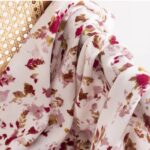 Buddha Stones Tibetan Floral Falling Leaves Print Shawl Fall Winter Cozy Warm Travel Scarf Wrap Tibetan Shawl BS 5