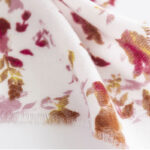 Buddha Stones Tibetan Floral Falling Leaves Print Shawl Fall Winter Cozy Warm Travel Scarf Wrap Tibetan Shawl BS 8
