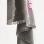 Buddha Stones Tibetan Purple Flowers Print Pattern Design Shawl Fall Winter Warm Travel Scarf Wrap Tibetan Shawl BS 12
