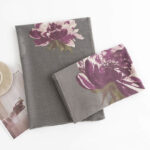 Buddha Stones Tibetan Purple Flowers Print Pattern Design Shawl Fall Winter Warm Travel Scarf Wrap Tibetan Shawl BS 1
