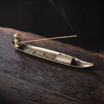 Buddha Stones Fisherman Boat Koi Fish Zinc Alloy Incense Stick Holder Healing Incense Burner Decoration Incense Burner BS 6