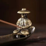 Buddha Stones Fisherman Boat Koi Fish Zinc Alloy Incense Stick Holder Healing Incense Burner Decoration Incense Burner BS 8