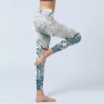 Buddha Stones Bamboo Print Gym Leggings Women's Yoga Pants - image 4