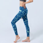 Buddha Stones Vine Plants Flowers Print Gym Leggings Women's Yoga Pants - image 3