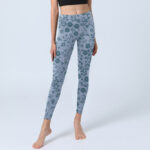 Buddha Stones Lush Flowers Plants Print Gym Leggings Women's Yoga Pants - image 6