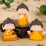 Buddha Stones Meditation Lotus Amitabha Buddha Resin Statue Compassion Home Decoration Decorations BS 10