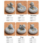 Buddha Stones Chinese Zodiac Healing Incense Burner Desk Decoration Incense Burner BS 47