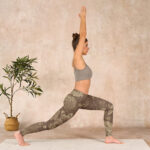 Buddha Stones Peony Flowers Leaves Blossom Print Gym Fitness Leggings Women's Yoga Pants - image 29
