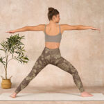 Buddha Stones Peony Flowers Leaves Blossom Print Gym Fitness Leggings Women's Yoga Pants - image 28