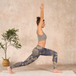 Buddha Stones Peony Flowers Leaves Blossom Print Gym Fitness Leggings Women's Yoga Pants - image 12