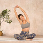 Buddha Stones Peony Flowers Leaves Blossom Print Gym Fitness Leggings Women's Yoga Pants - image 14