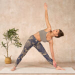 Buddha Stones Peony Flowers Leaves Blossom Print Gym Fitness Leggings Women's Yoga Pants - image 10