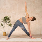 Buddha Stones Auspicious White Crane Pine Tree Print Gym Leggings Women's Yoga Pants - image 10
