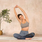 Buddha Stones Auspicious White Crane Pine Tree Print Gym Leggings Women's Yoga Pants - image 14