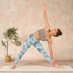 Buddha Stones Green White Flower Gym Leggings Women's Yoga Pants - image 10