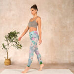 Buddha Stones Colorful Peony Flowers Print Gym Fitness Leggings Women's Yoga Pants - image 13