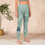 Buddha Stones Green Bamboo Rocks Print Sports Fitness Leggings Women's Yoga Pants - image 4