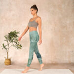 Buddha Stones Green Bamboo Rocks Print Sports Fitness Leggings Women's Yoga Pants - image 13