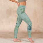 Buddha Stones Green Bamboo Rocks Print Sports Fitness Leggings Women's Yoga Pants - image 17