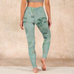 Buddha Stones Green Bamboo Rocks Print Sports Fitness Leggings Women's Yoga Pants - image 15