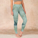 Buddha Stones Green Bamboo Rocks Print Sports Fitness Leggings Women's Yoga Pants - Honeydew - US18，UK/AU22，EU50 (4XL) - image 1