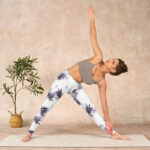 Buddha Stones White Black Bamboo Exercise Leggings Women's Yoga Pants - image 10