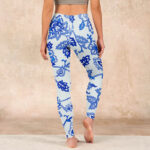 Buddha Stones Flowers Print Gym Leggings Women's Yoga Pants - image 15