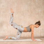 Buddha Stones Maple Leaves Branches Print Gym Leggings Women's Yoga Pants - image 6