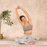 Buddha Stones Maple Leaves Branches Print Gym Leggings Women's Yoga Pants - image 14
