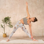 Buddha Stones Maple Leaves Branches Print Gym Leggings Women's Yoga Pants - image 10