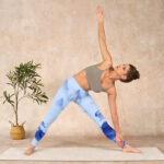 Buddha Stones Blue Bird Peony Print Sports Leggings Women's Yoga Pants - image 10