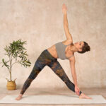 Buddha Stones Golden Mountains Clouds Print Gym Leggings Women's Yoga Pants - image 10