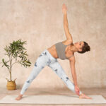 Buddha Stones White Gray Butterfly Print Sports Leggings Women's Yoga Pants - image 10