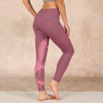 Buddha Stones Pink Snake And Snakeskin Print Gym Leggings Women's Yoga Pants - image 3