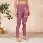 Buddha Stones Pink Snake And Snakeskin Print Gym Leggings Women's Yoga Pants - image 4
