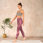 Buddha Stones Pink Snake And Snakeskin Print Gym Leggings Women's Yoga Pants - image 13