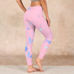 Buddha Stones Butterfly Print Gym Leggings Women's Yoga Pants - image 3