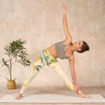 Buddha Stones Yellow Osmanthus Fragrans Rapeseed Print Gym Leggings Women's Yoga Pants - image 10